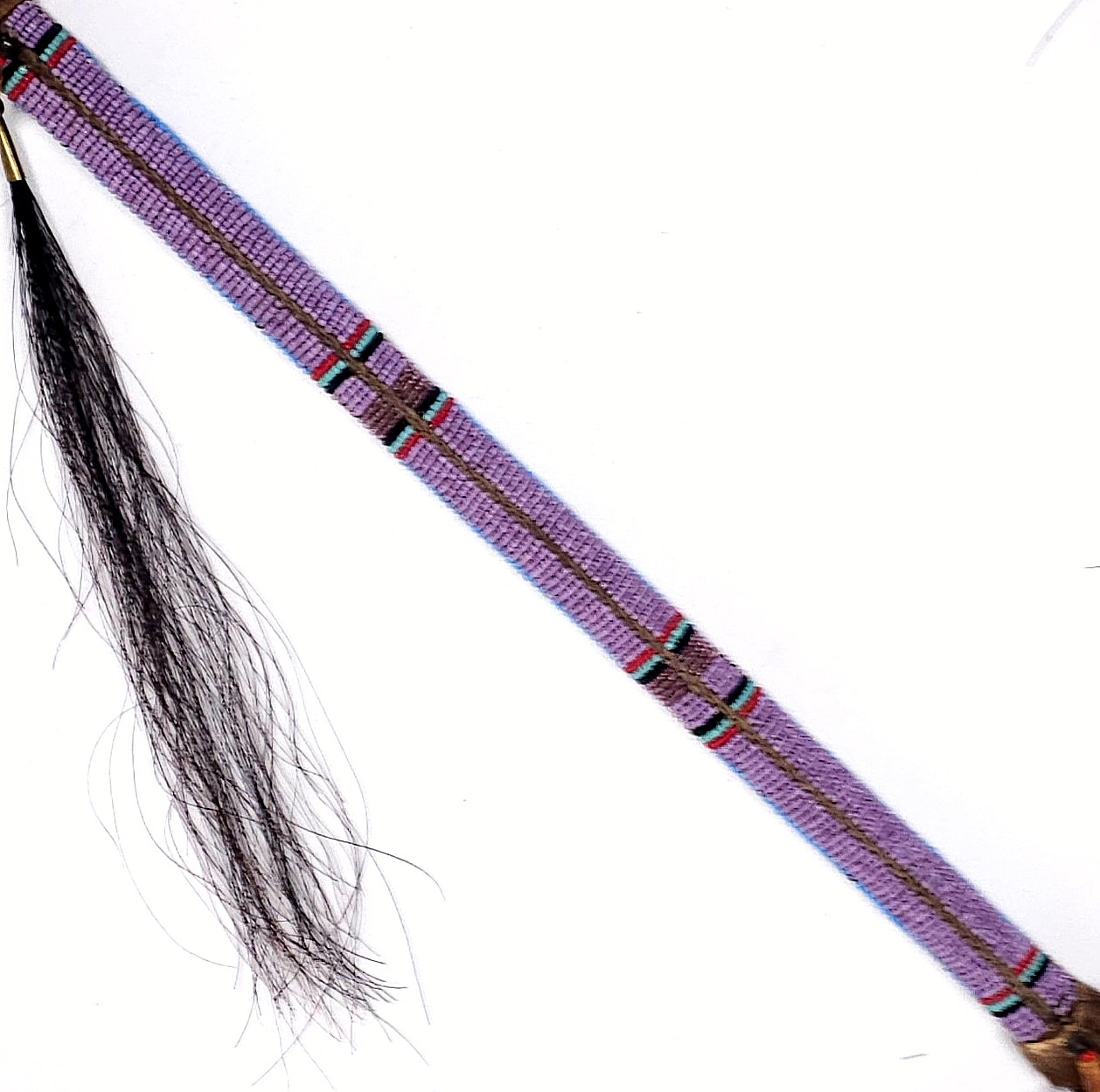 Vintage Native American Ceremonial Beaded Lance Spear 58" Indian Coup Staff