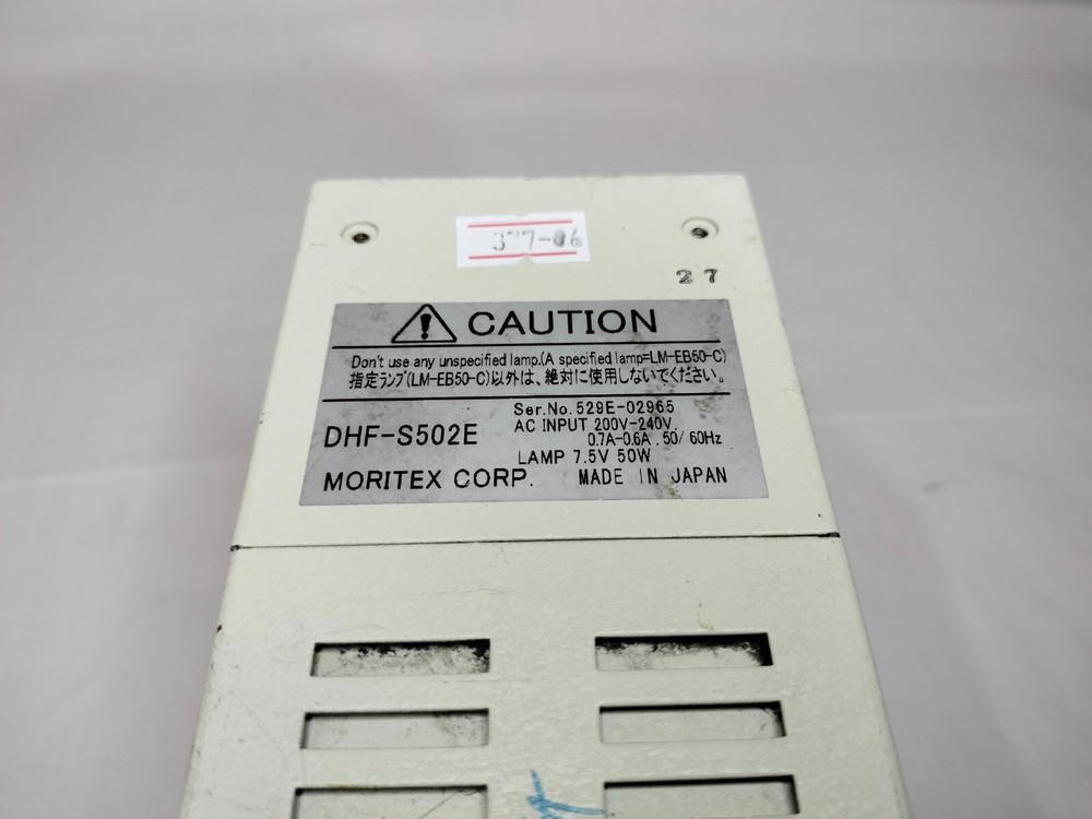 Moritex DHF-S502 DHF-S502E Light Source Controller 200-240VAC 50/60Hz