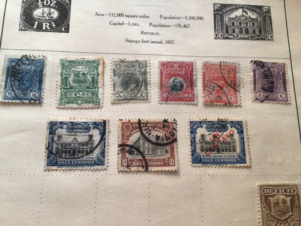 Peru mounted mint & used stamps A9685