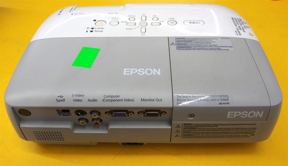 ⭐️⭐️⭐️⭐️⭐️ Epson EX21 Model H283A LCD Desktop Projector