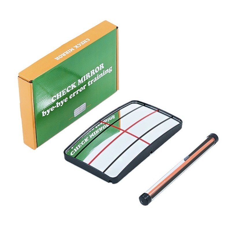 Golf Swing Standing Alignment Mirror Adjustable Training Tool For Beginner