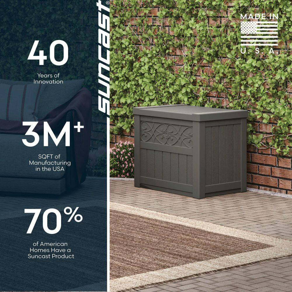 Trellis 22 Gal. Plastic Deck Box