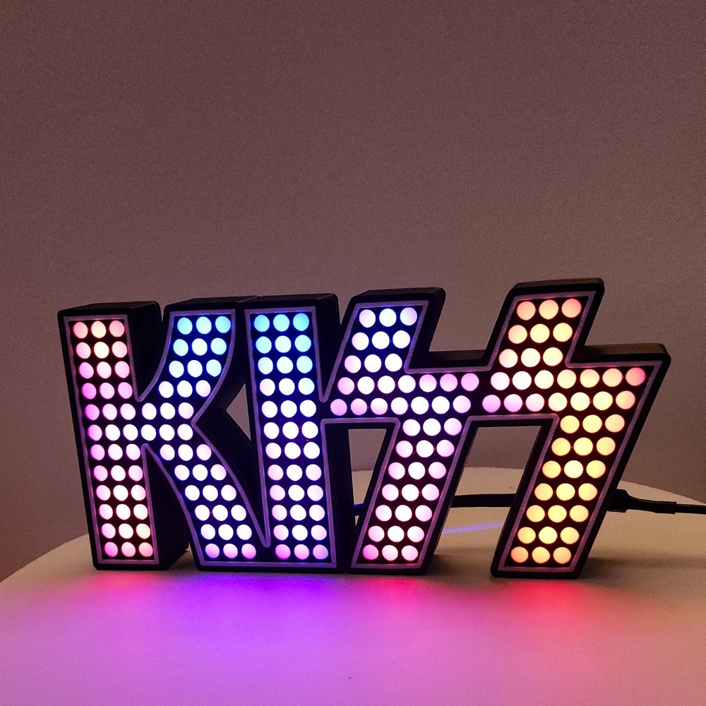 KISS 3D Lightbox | LED lights and controller | Light up the Night with KISS!