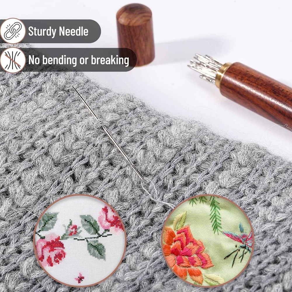 25pcs/Set Assorted Sizes Sewing Needles With Case Large Eye Hand Sewing Needle