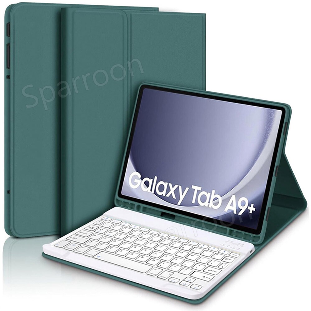 Bluetooth Keyboard & Case Cover & Mouse For Samsung Galaxy Tab A9/A9 Plus Tablet