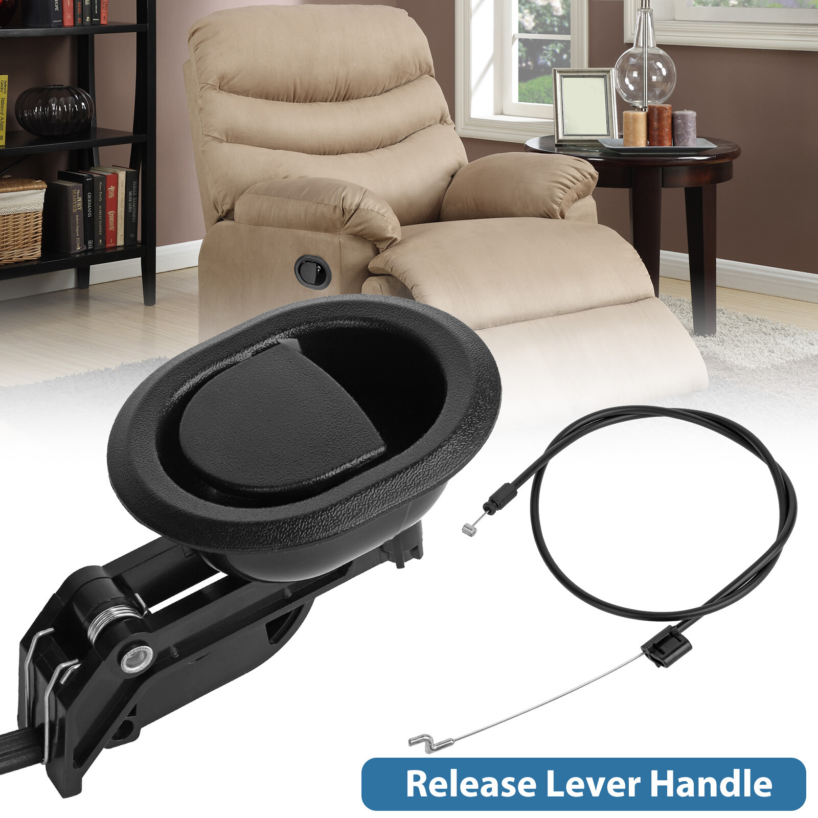 Universal Sofa Recliner Release Pull Handle Replacement Chair Couch Cable Lever
