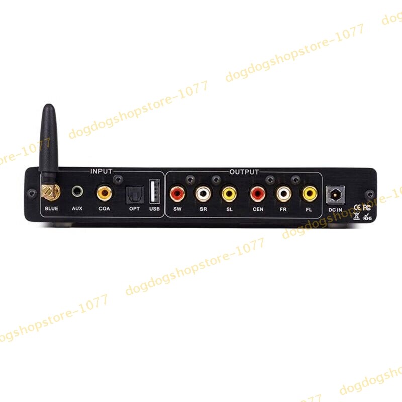 Preamp Decoder DT03 Audio Player Bluetooth/USB/Optical Fiber/Coaxial/AUX 5.1CH