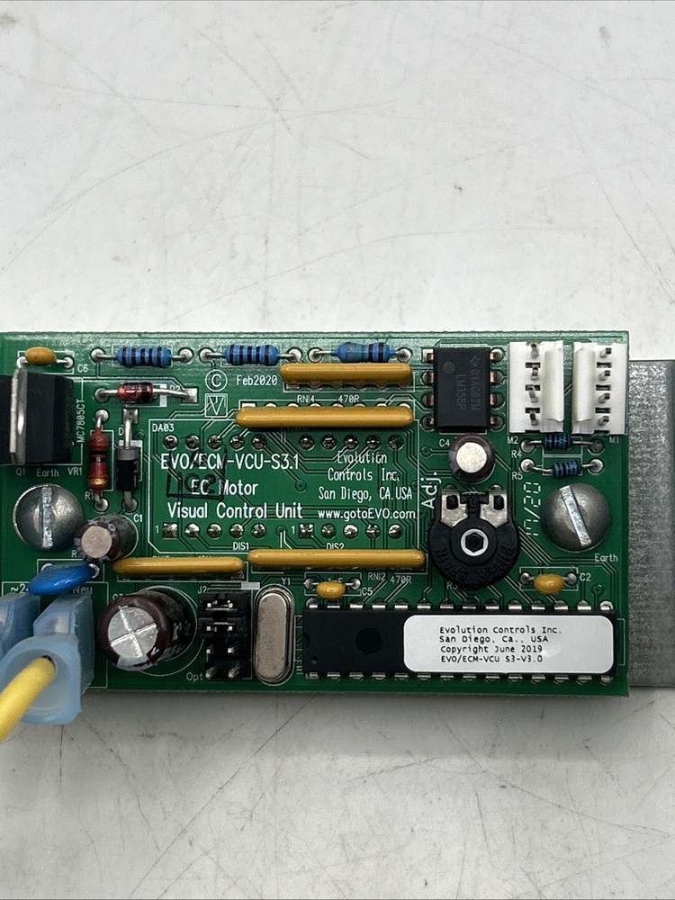 Evolution Controls EVO/ECM-VCU-S3.1 DISPLAY BOARD ONLY! ICM CONTROL UNIT PART