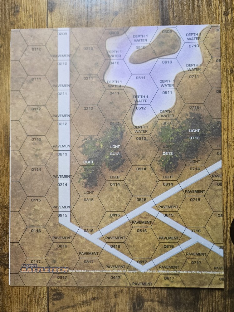 Classic Battletech 2003 Map Set Compilation #1 - 22 Total Maps (Missing Two) VG