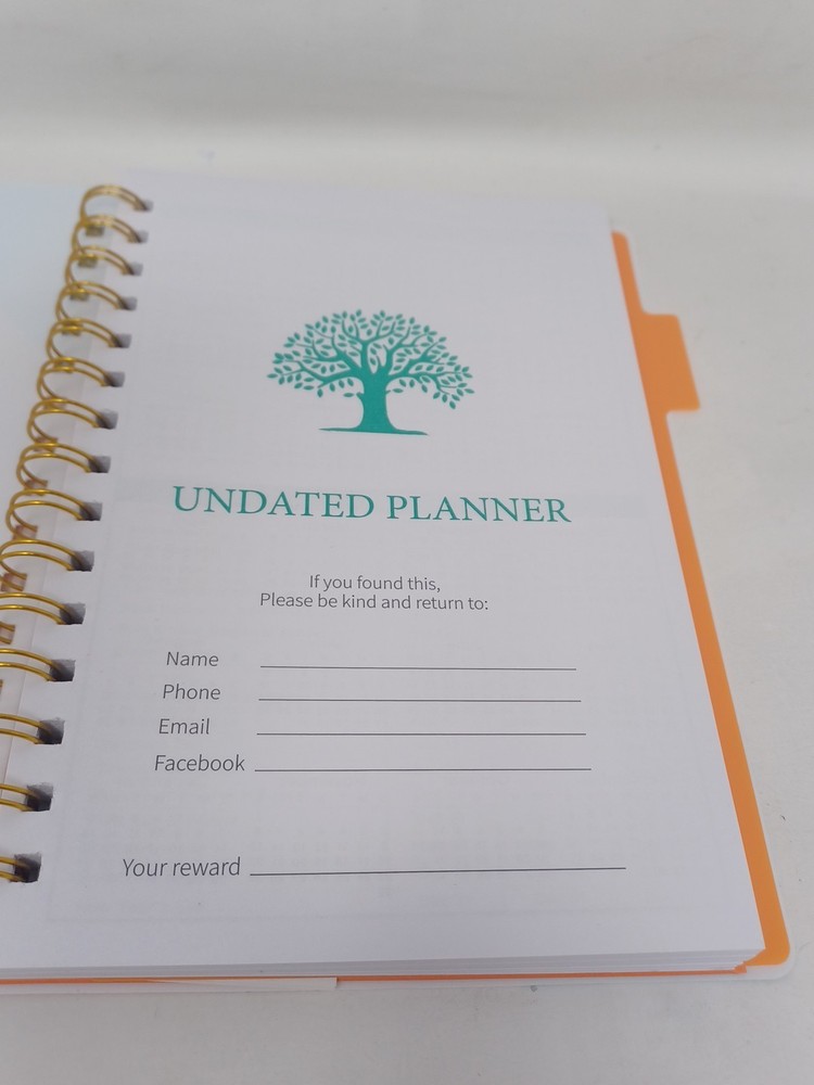 YMUMUDA UNDATED PLANNER WEEKLY MONTHLY 53 Weeks