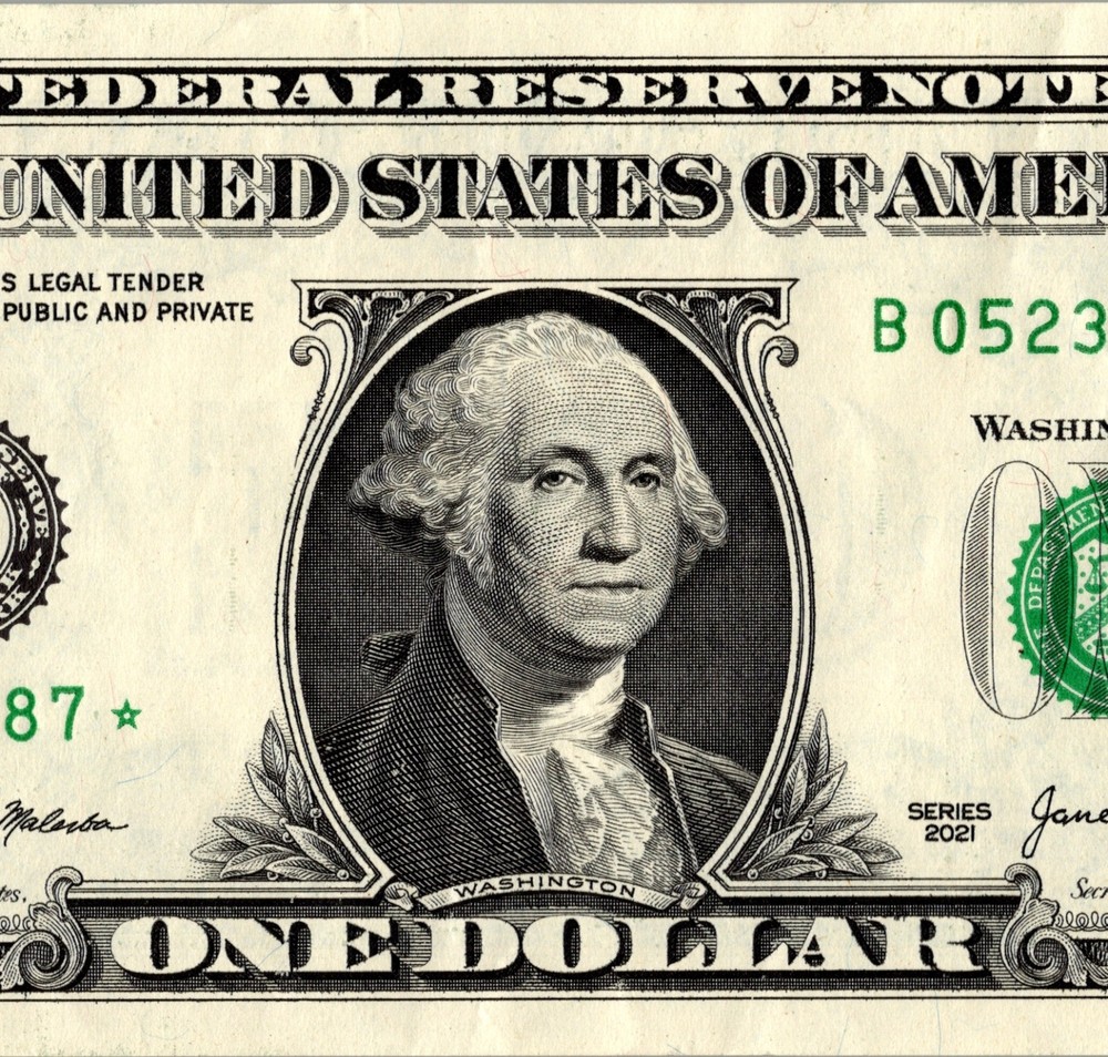 2021 B Star note Fancy Serial Number Regular Run