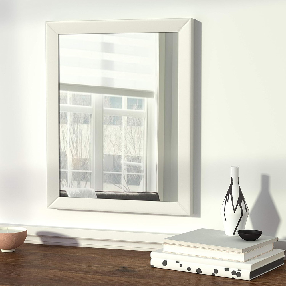 Rectangular Wall Mount Mirror for Bedroom, Living Room, Entryway, Standard Trim,