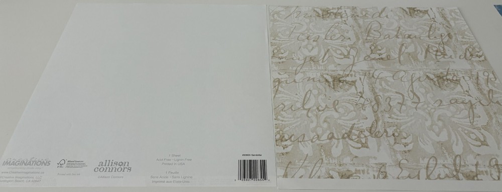 OCEAN, NAUTICAL, SHELLS - 12" x 12" Scrapbook, 5 Single/1 Double-Sided Sheets