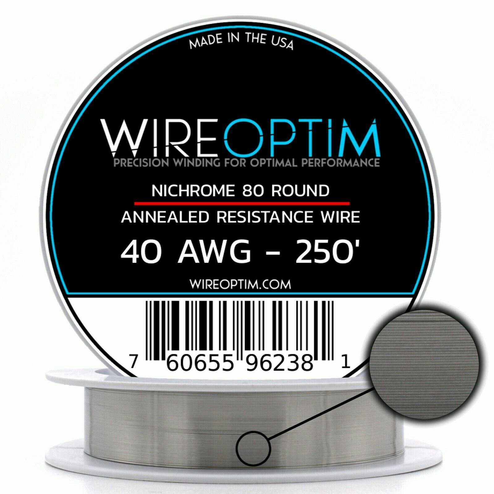 Nichrome 80 AWG 16 18 20 22 24 26 28 30 32 Gauge 25' 50' 100' 250' 500' 1000'