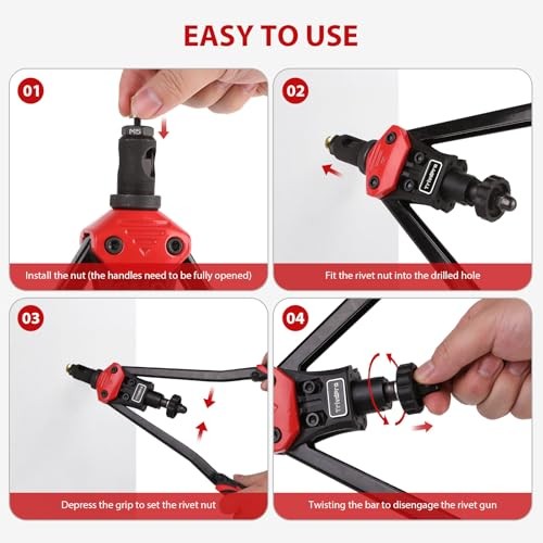 Rivet Nut Tool Kit Rivnut 16" Rivnut Tool Kit Professional RIV Nut Tool Kit