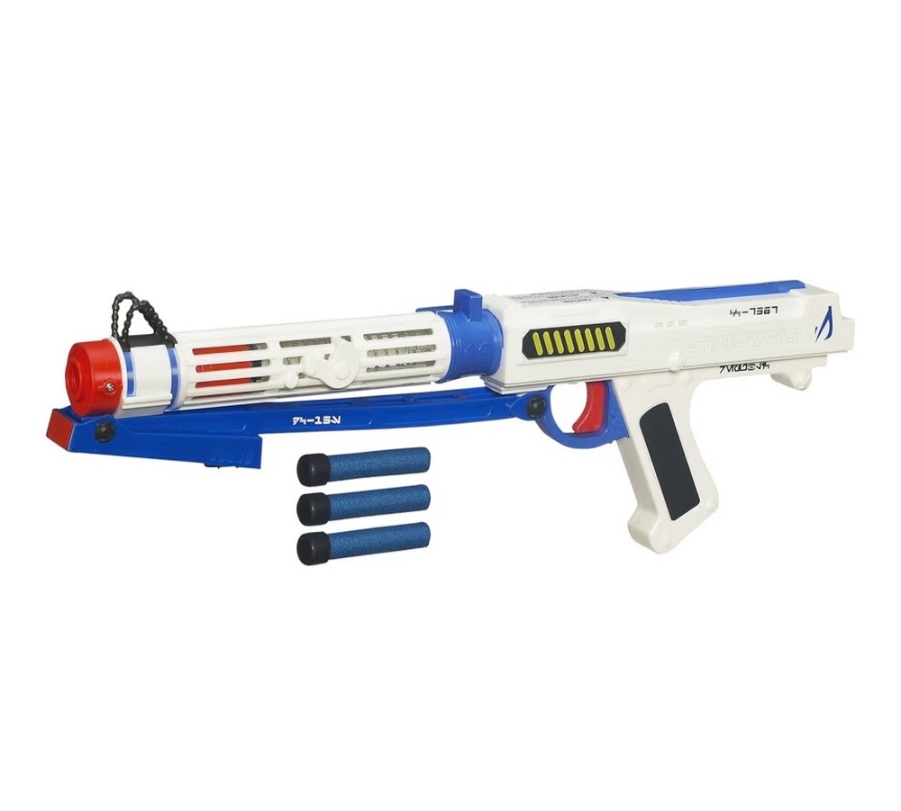 Star Wars Captain Rex Blaster working without dards