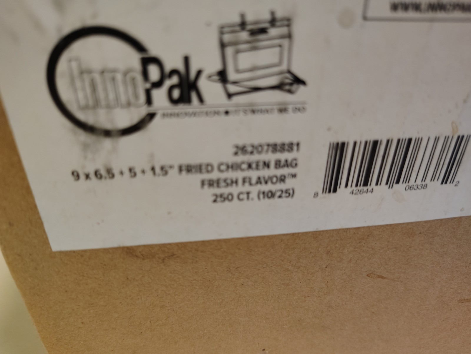INNPAK FLAVOR FRESH ROTISSERIE/FRIED CHICKEN TAKE OUT BAGS 9X6.5X5X1.5 250 COUNT