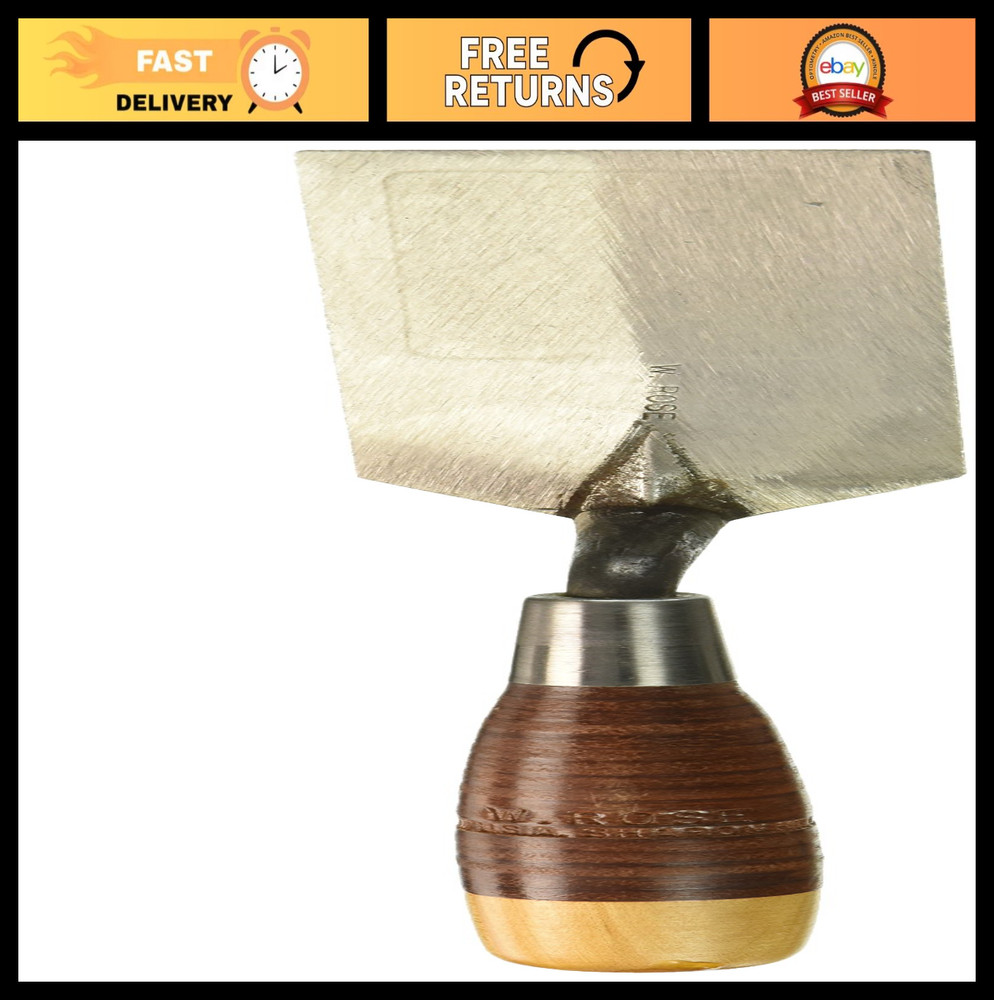 5"x2" Margin Trowel with Leather Handle - Durable Construction, Precision Tool