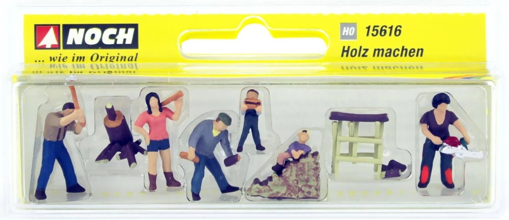 NOCH 15616 HO Scale Chopping Firewood