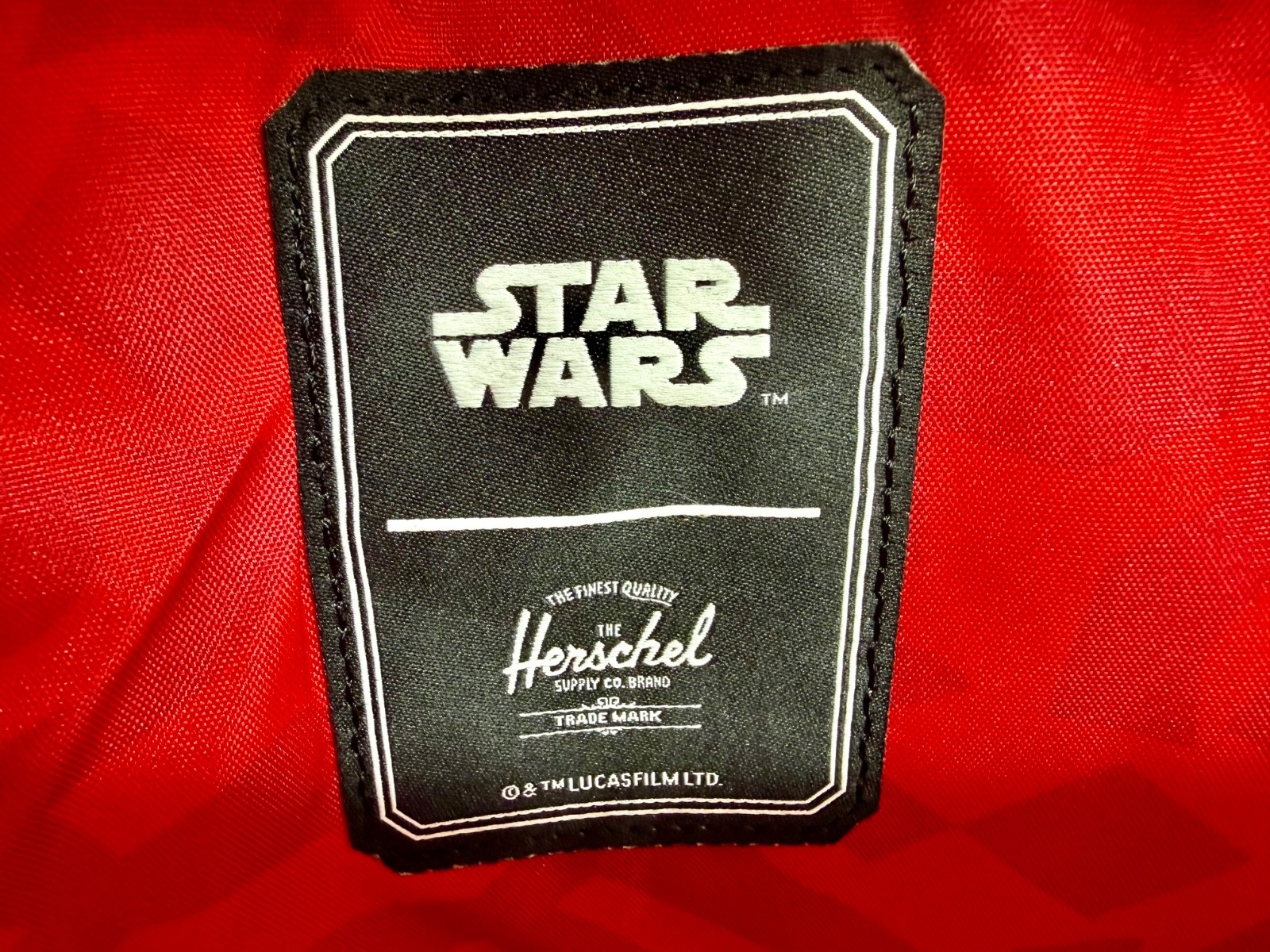 Star Wars Herschel Backpack Black Darth Maul Phantom Menace 25th Anniversary NWT