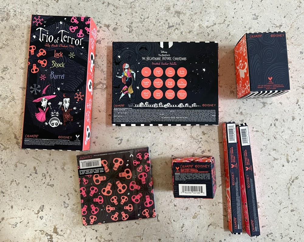 Colourpop Makeup Nightmare Before Christmas Collection BNIB
