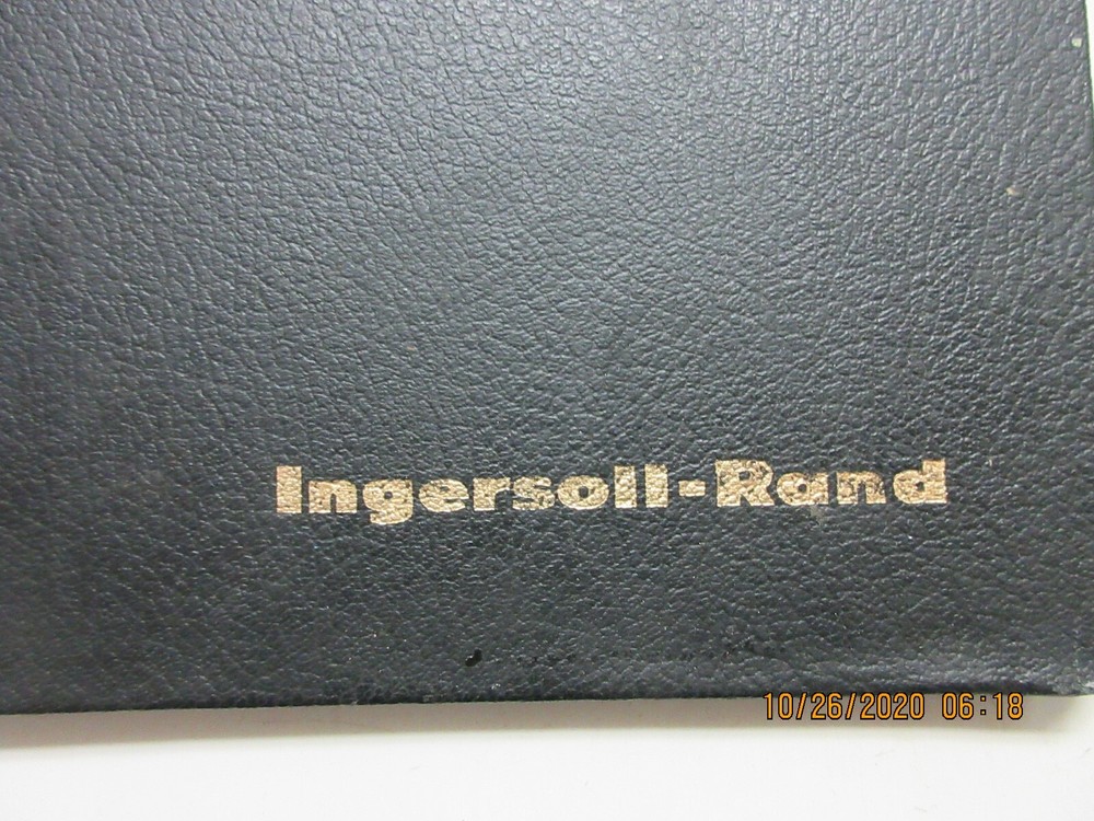 Ingersoll-Rand Sales Binder Folder Notebook
