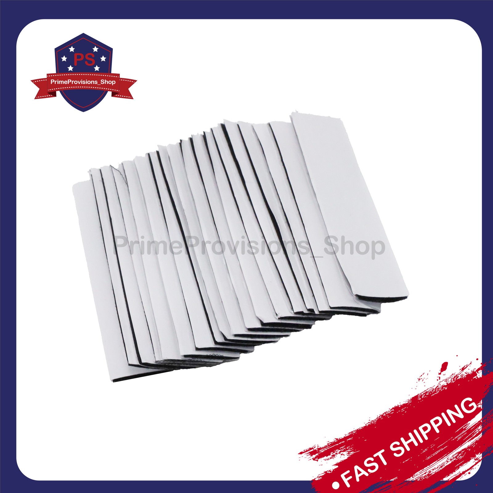 20 Sets Heavy Duty Hook & Loop Adhesive Strips Black Sticky Back Fastener 1x4"