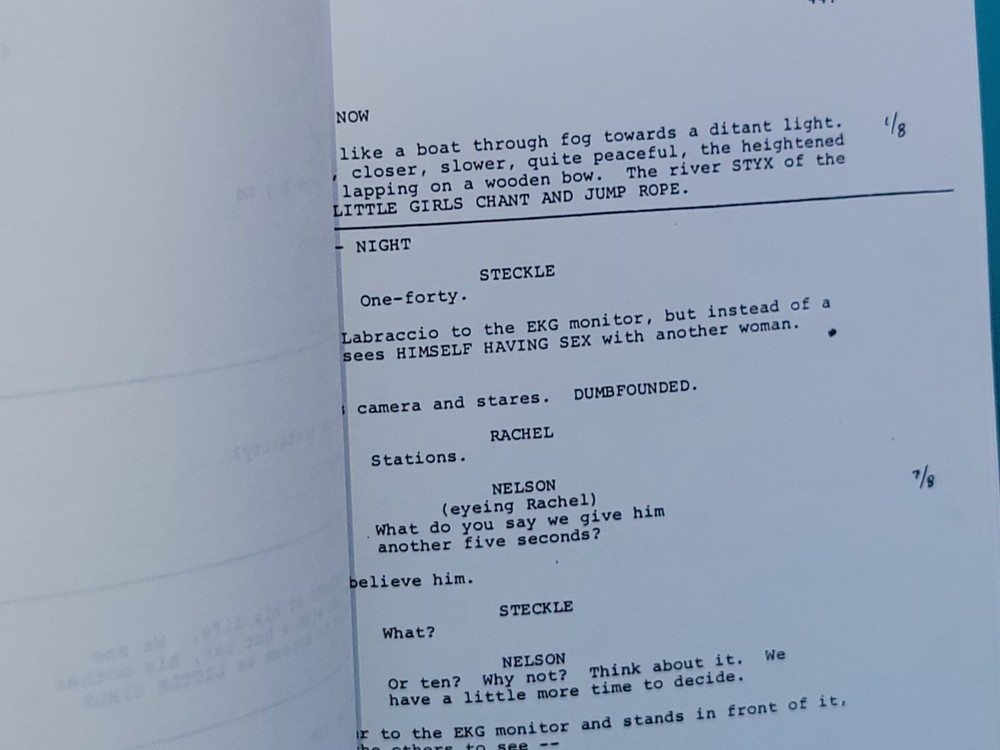 Flatliners Movie Script by Peter Filardi Second Draft July 31,1989 Paper Script