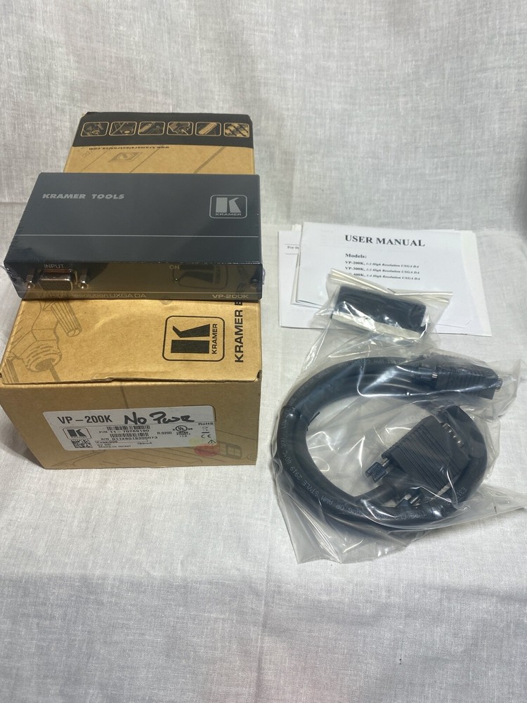 Kramer VP-200K 1:2 Computer Graphics Video Distribution High Resolution NEW STP