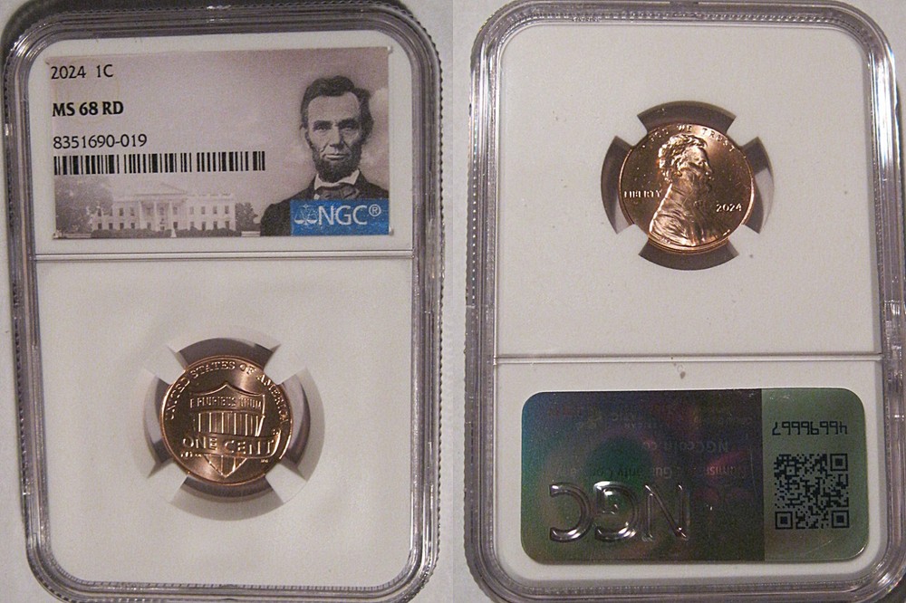 2024 P Lincoln SHIELD 1c Cent NGC MS 68 RD