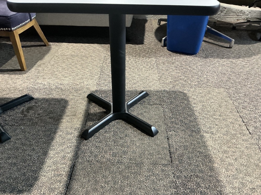 30”Wx24”Dx29”H rectangular cafeteria conference table in White laminate