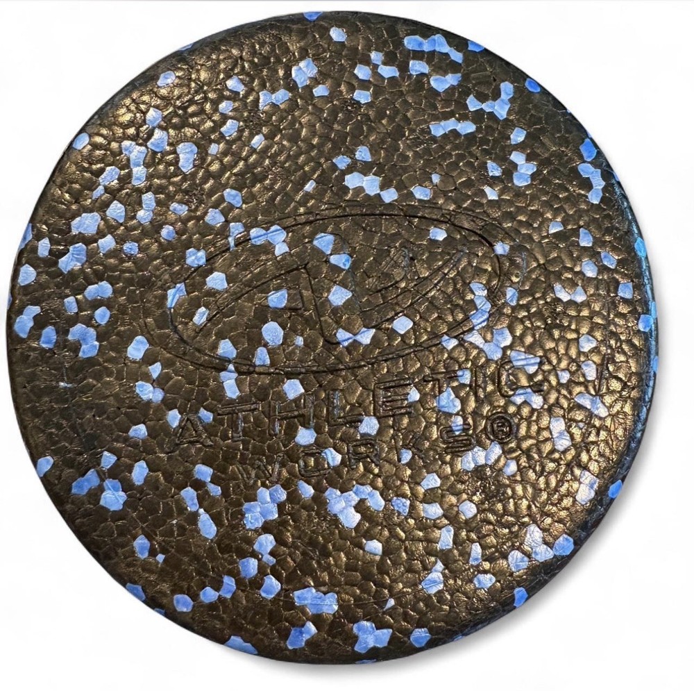 Athletic Works blue & black speckled small foam roller