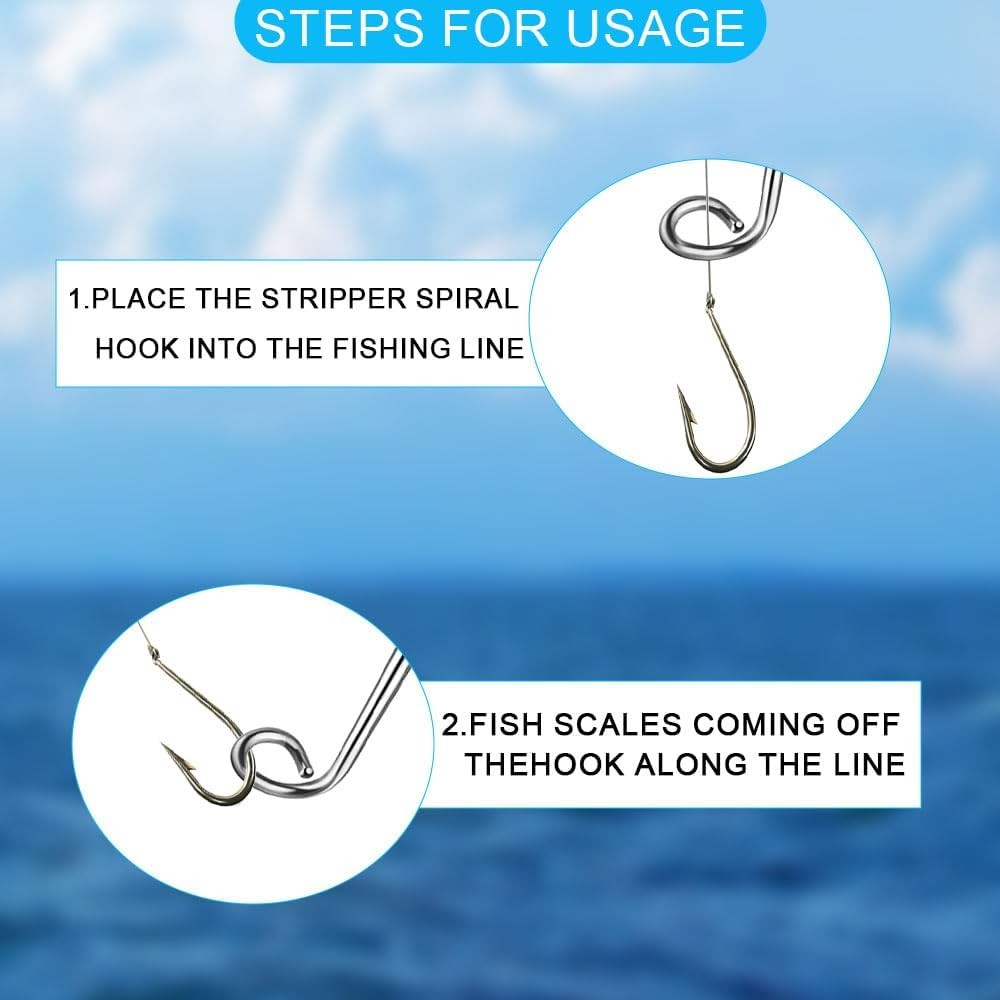 2 PCS Stainless Steel Fish Hook Remover Quick Removal Security Extractor