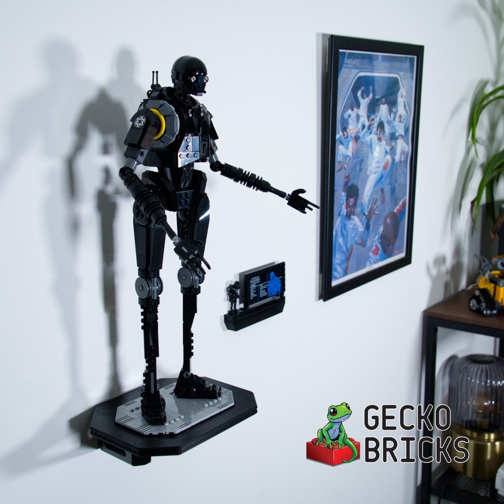 Wall Mount for LEGO K-2SO Security Droid-75434