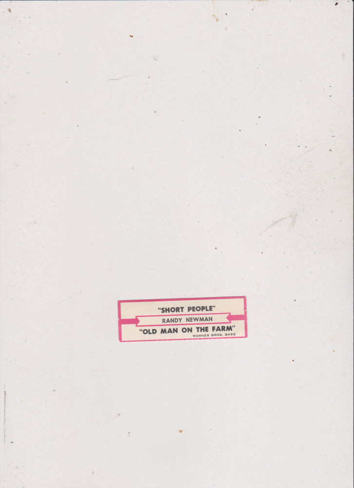 RANDY NEWMAN-SHORT PEOPLE- jukebox title strip