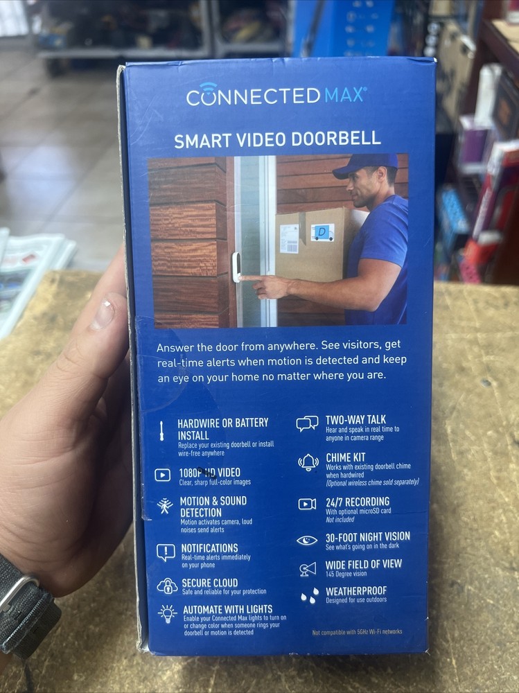 Connected Max Smart Video Doorbell by Cree Lighting App
