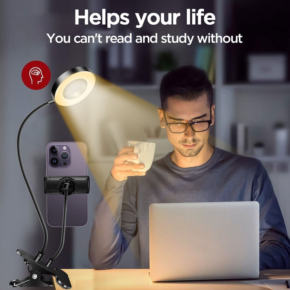 Selfie Ring Light with Cell Phone Holder Stand for Live Stream/Makeup LED Camera