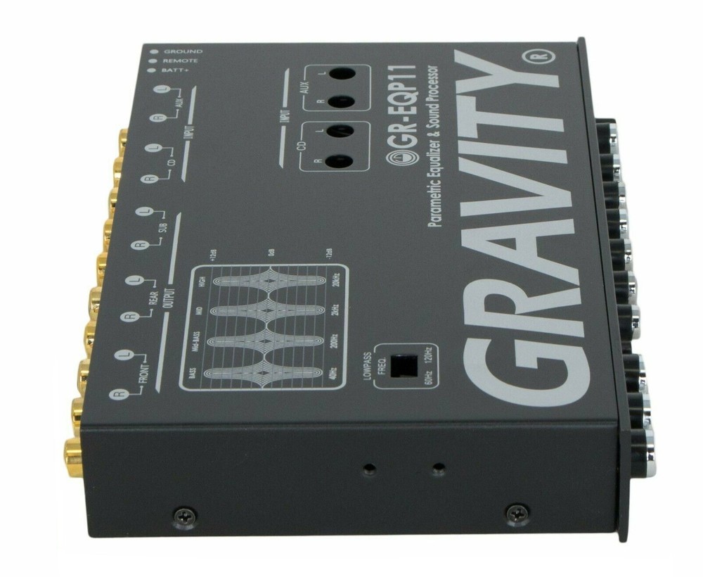 Gravity GR-EQP11 Car Audio Equalizer 1/2Din Sound Processor Bass Maximizer