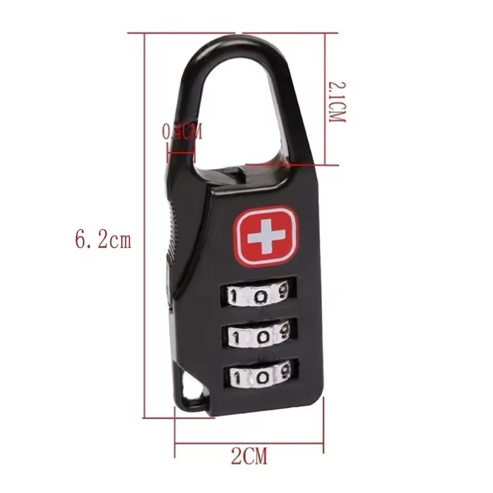 luggage lock combination Portable Alloy Mini Lock Backpack Handbag Combination