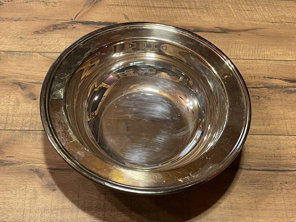 Vintage Silver Plated Round Bowl 10 inches Diameter