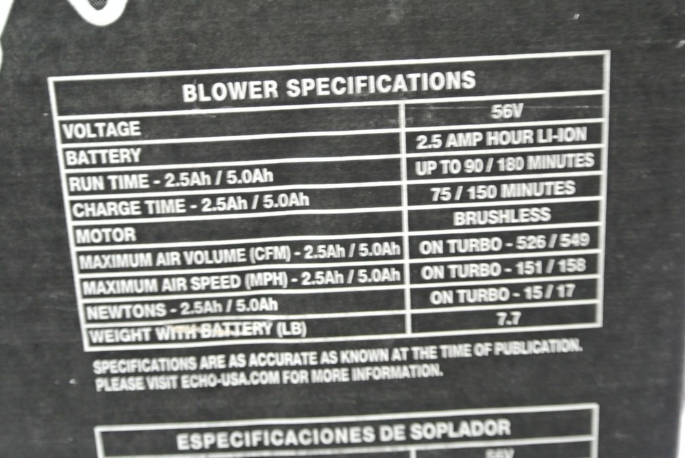 Echo DCP-BVRVS1 eForce Trimmer & Blower Combo Kit TOOLS ONLY