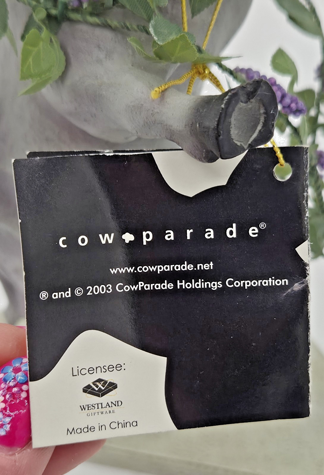 VTG Cow Parade Kudzudora Duncown 7293 LIMITED EDITION Statue Figurine FREE SHIP