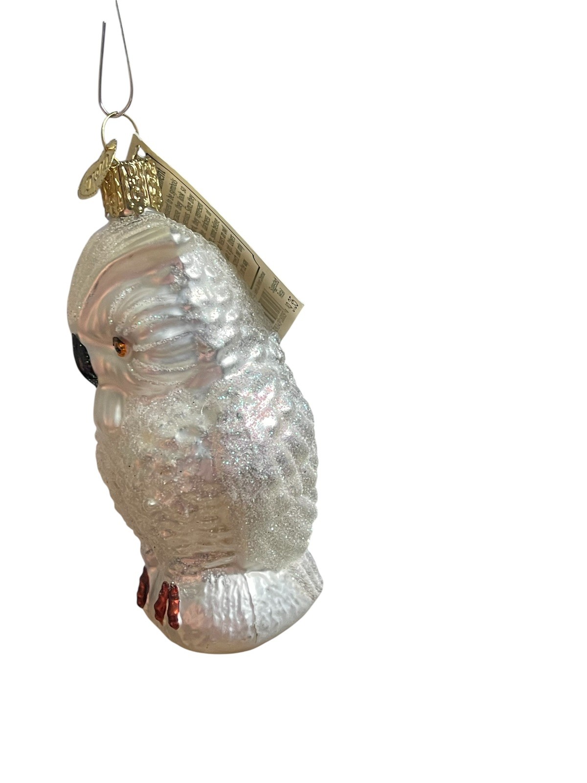 2001 Merck Family Old World Christmas The Glass Snowy Owl Ornament