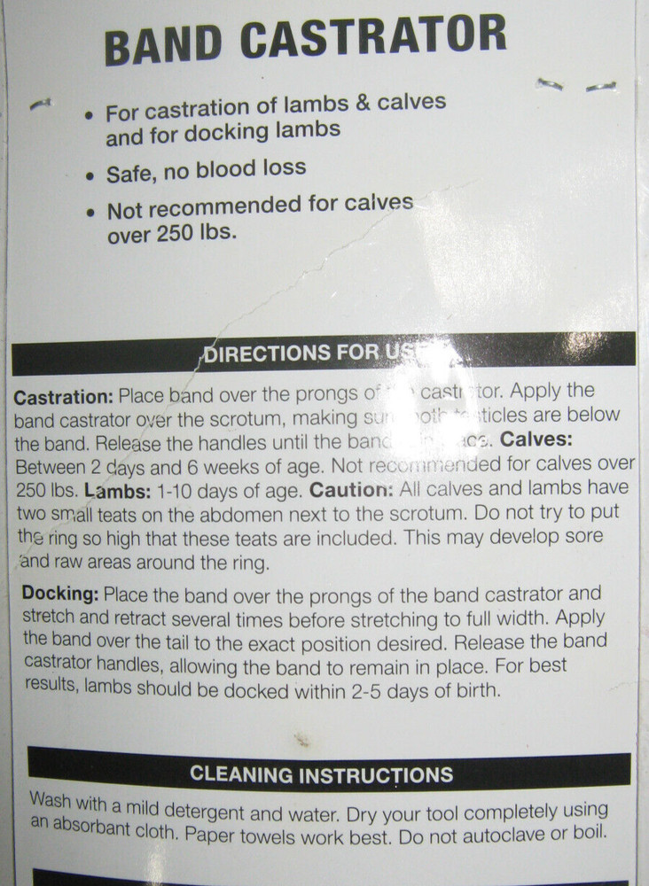 Band Castrator-Producer's Pride-Sharpvet-New