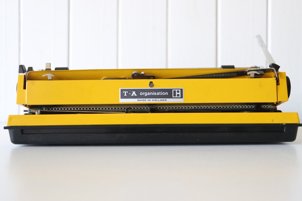 Bright Yellow Adler Manual Typewriter ***** Excellent Working Condition *****