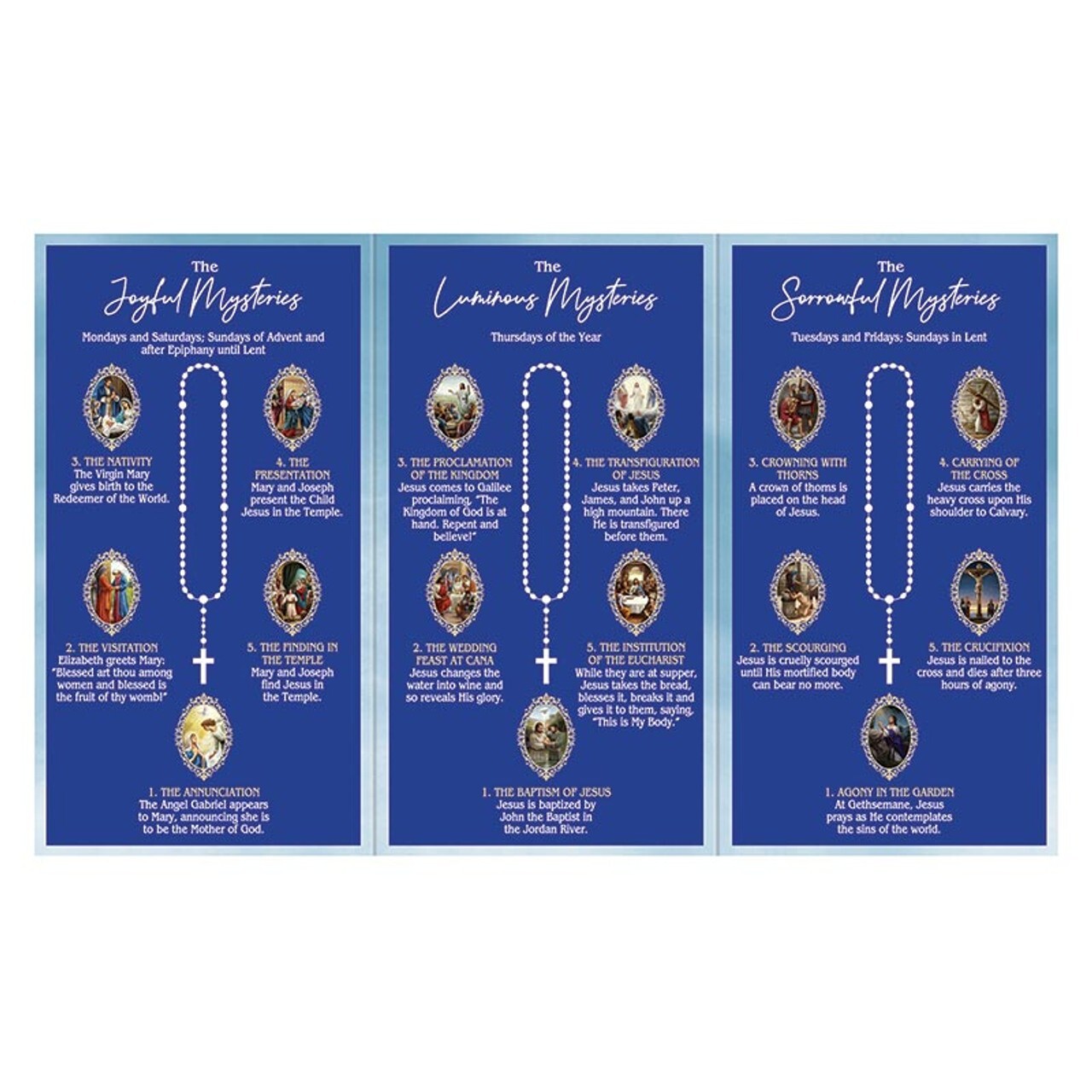 How to Pray the Rosary Trifold Card