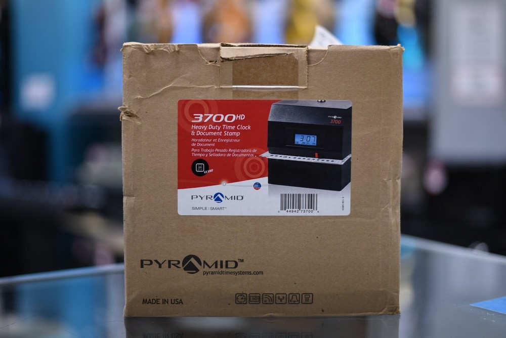 Pyramid 3700 Heavy Duty Time Clock & Document Stamp
