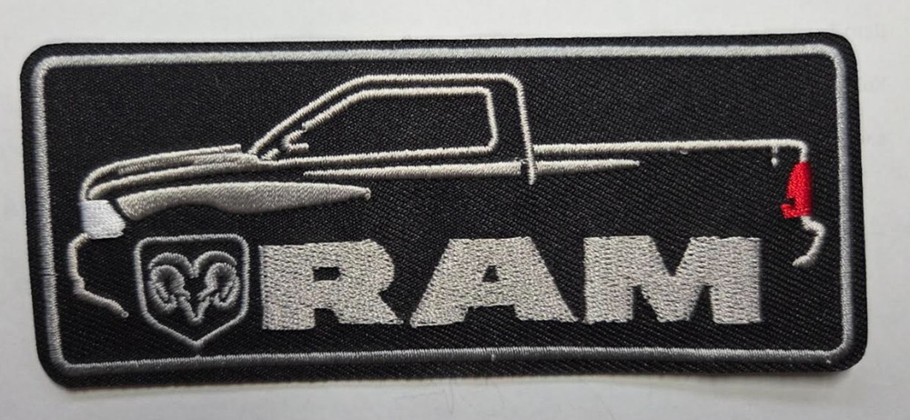 Ram Trucks (iron on) embroidered patch