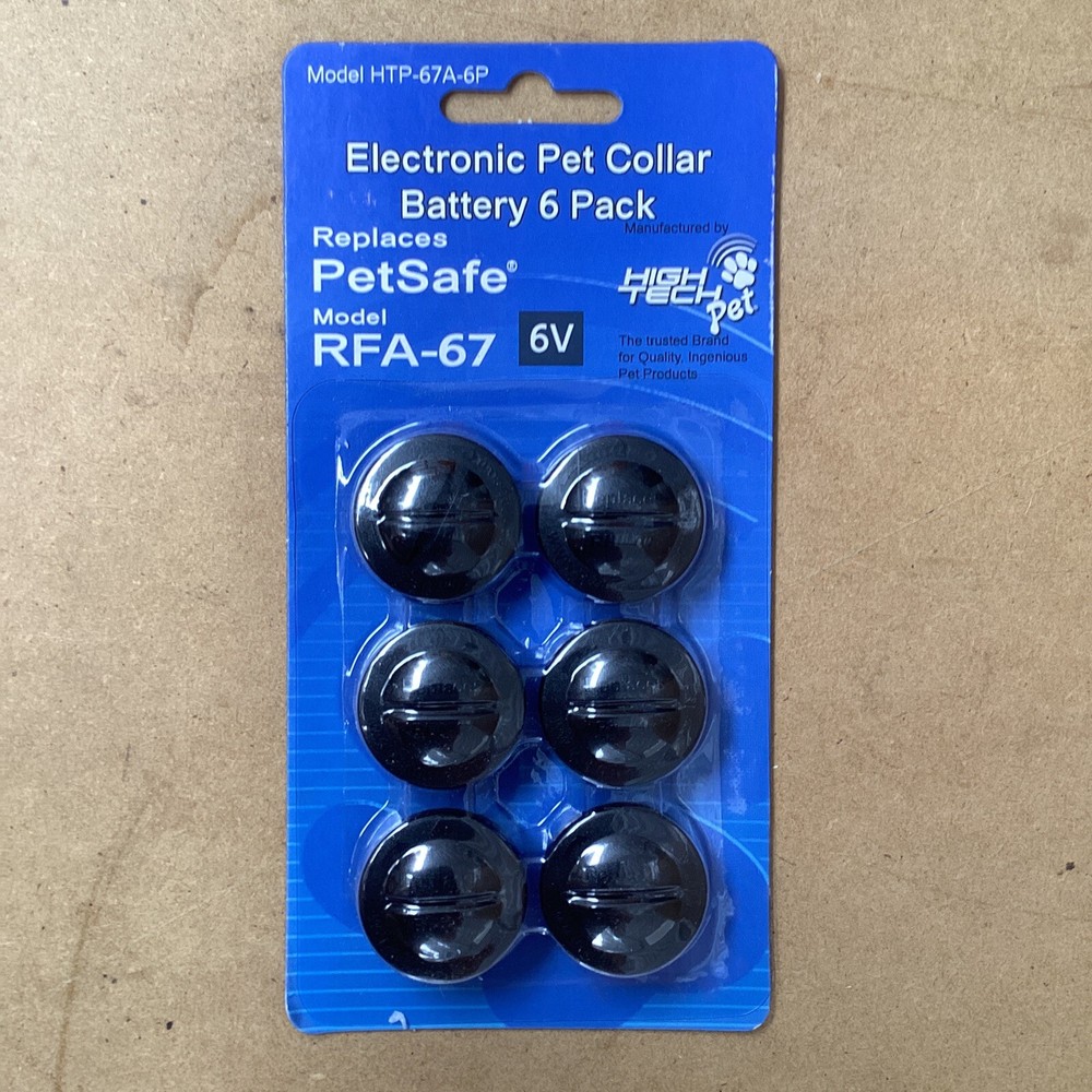 High Tech Pet - PetSafe Compatible RFA-67 6-Volt Replacement Battery (6-Pack)