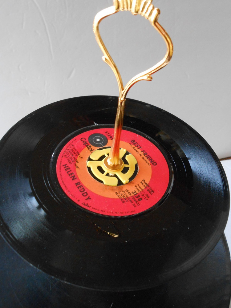 Vinyl Record Cupcake Stand-Lot# 35